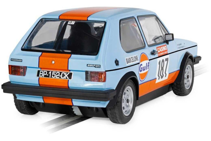 Autíčko Gulf SCALEXTRIC C4609 - Volkswagen Golf Gti (1:32)