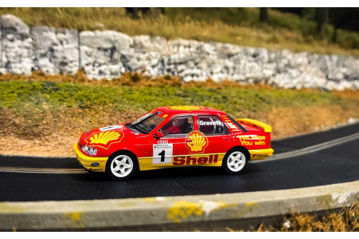 Autíčko Touring SCALEXTRIC C4632 - Ford Sierra Sapphire - BTCC 1990 - Rob Gravett (1:32)