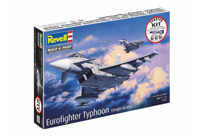 Starter Kit letadlo 74282 - Eurofighter Typhoon (single seater) (1:144)