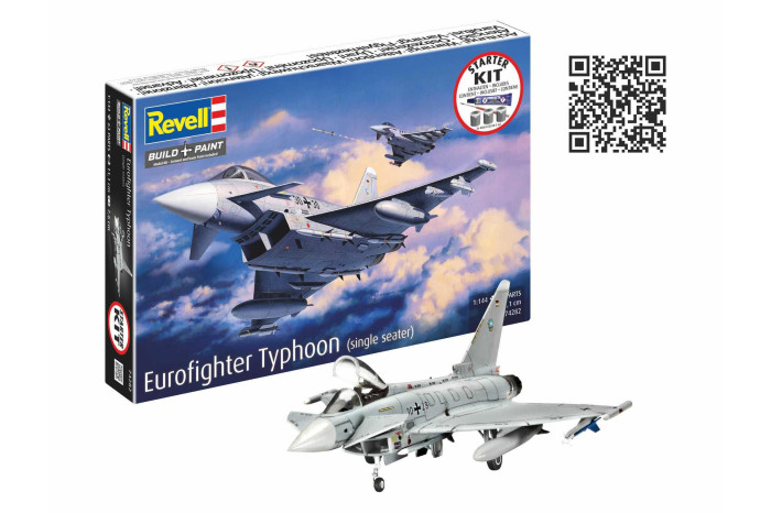 Starter Kit letadlo 74282 - Eurofighter Typhoon (single seater) (1:144)