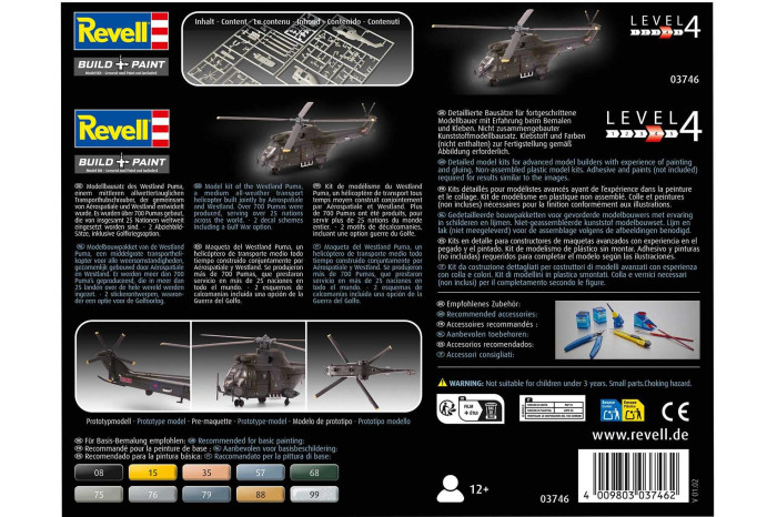Plastic ModelKit vrtulník 03746 - Westland Puma HC.1 (1:144)