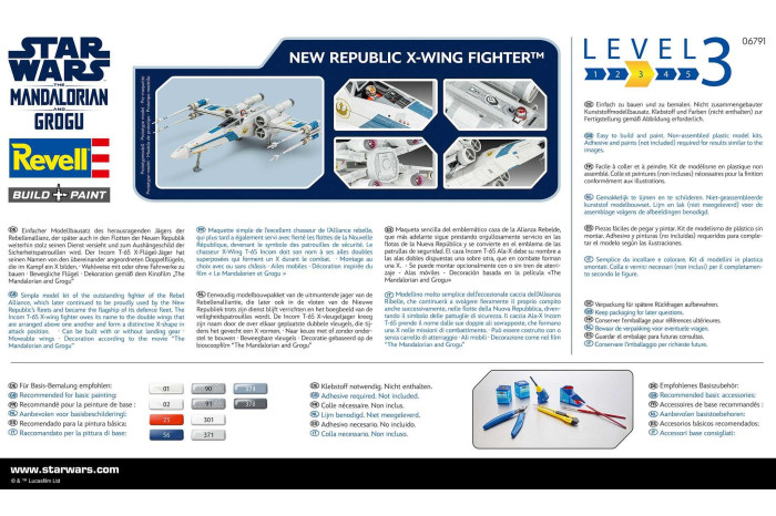 Plastic ModelKit SW 06791 - The Mandalorian: X-Wing Fighter (1:57)