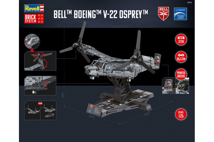 Brick System REVELL 00961 - Bell Boeing V-22 Osprey (1:25)