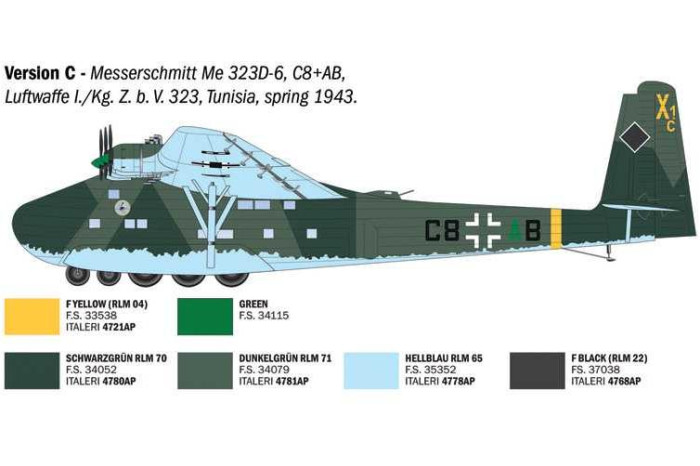 Model Kit letadlo 90104 - Messerschmitt Me 323 Gigant (1:72)
