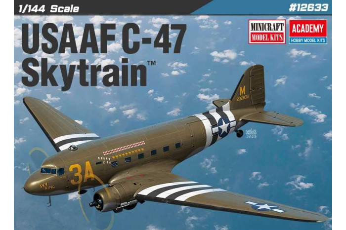 Model Kit letadlo 12633 - USAAF C-47 Skytrain (1:144)