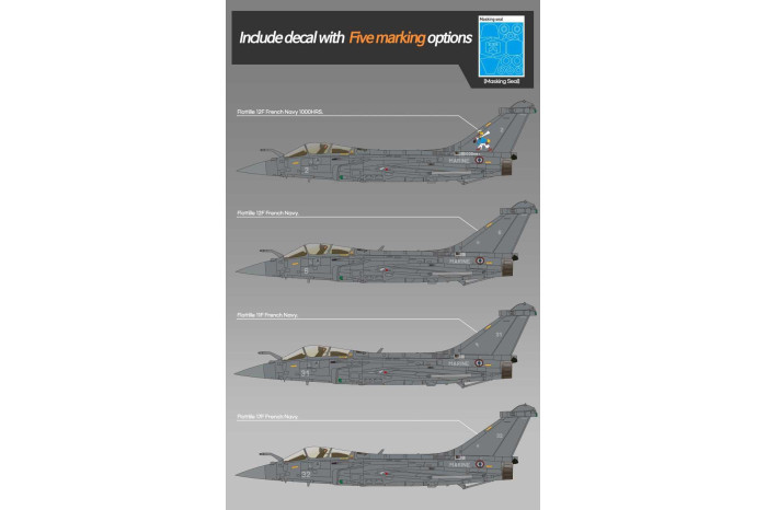 Model Kit letadlo 12368 - RAFALE M MARINE NATIONALE (1:48)