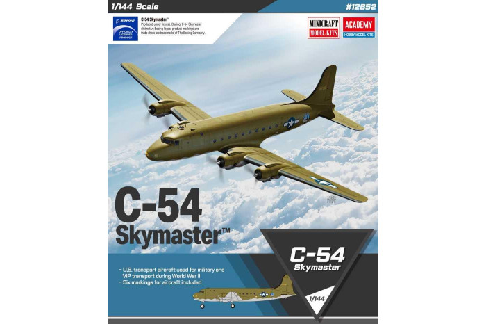 Model Kit letadlo 12652 - USAF C-54 SKYMASTER (1:144)