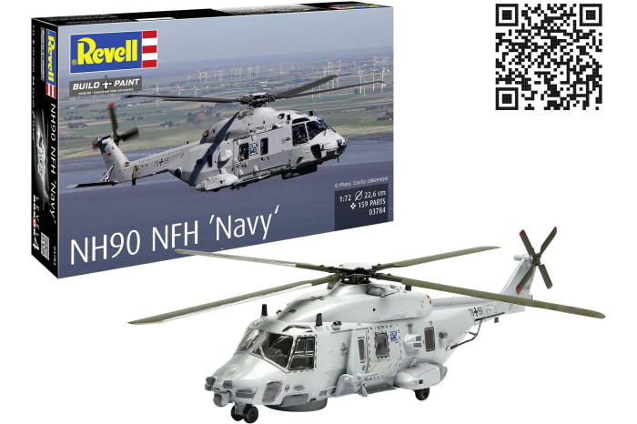 Plastic ModelKit vrtulník 03784 - NH90 NFH "Navy" (1:72)
