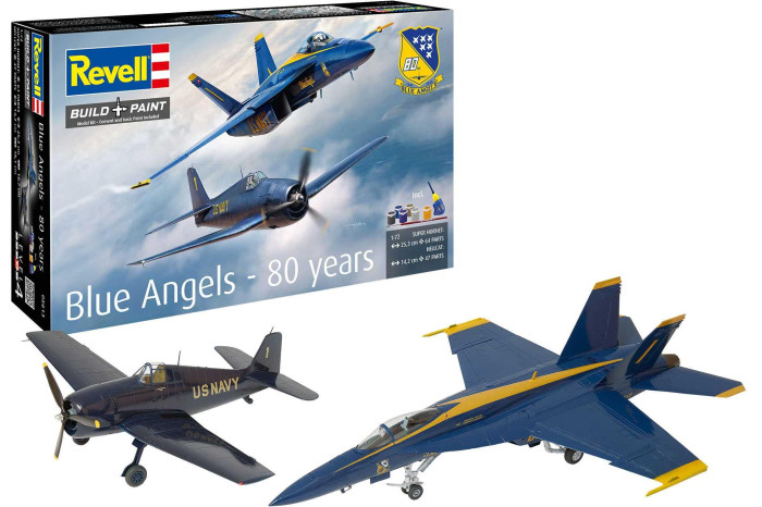 Gift-Set letadla 05613 - F/A-18E & Hellcat (Blue Angels) (80th Anniversary) (1:72)