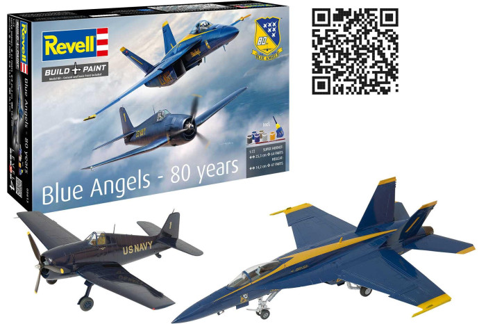 Gift-Set letadla 05613 - F/A-18E & Hellcat (Blue Angels) (80th Anniversary) (1:72)