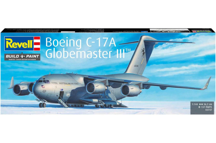 Plastic ModelKit letadlo 03747 - Boeing C-17A Globemaster III (1:144)