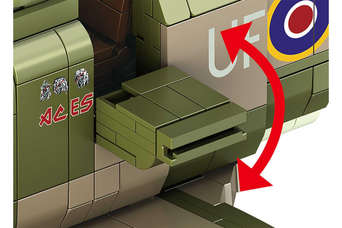 Brick System REVELL 00962 - Iron Maiden Spitfire MK.II Aces High (1:18)