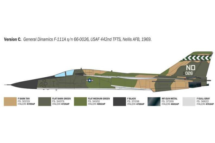 Model Kit letadlo 91232 - F-111 Aardvark (1:72)