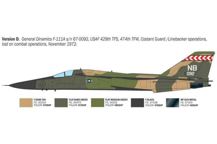 Model Kit letadlo 91232 - F-111 Aardvark (1:72)