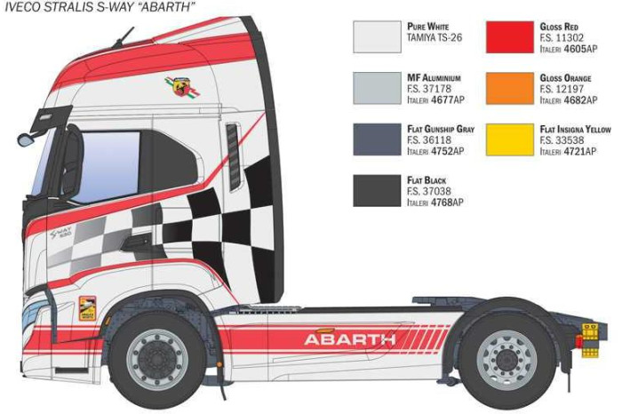 Model Kit truck 3976 - Iveco S-Way Abarth (Show Truck) (1:24)