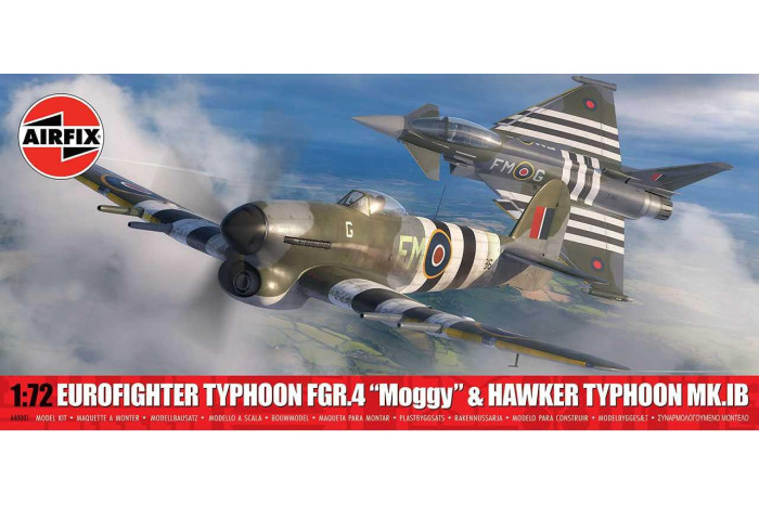 Classic Kit letadla A40001 - Eurofighter Typhoon FGR.4 (FMOG) + Hawker Typhoon Mk.Ib (Twin Pack) (1:72)