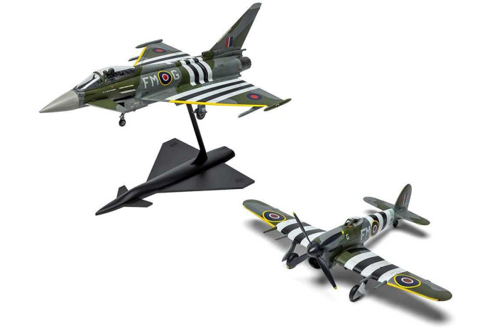 Classic Kit letadla A40001 - Eurofighter Typhoon FGR.4 (FMOG) + Hawker Typhoon Mk.Ib (Twin Pack) (1:72)