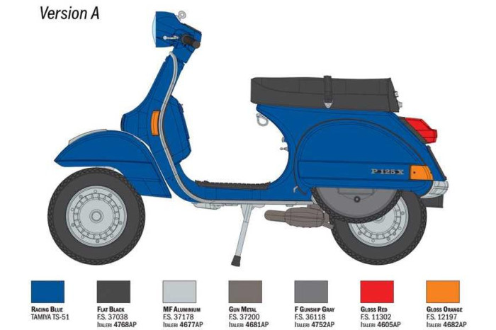 Model Kit motorka 4645 - Vespa PX 125/150 1978 (1:9)