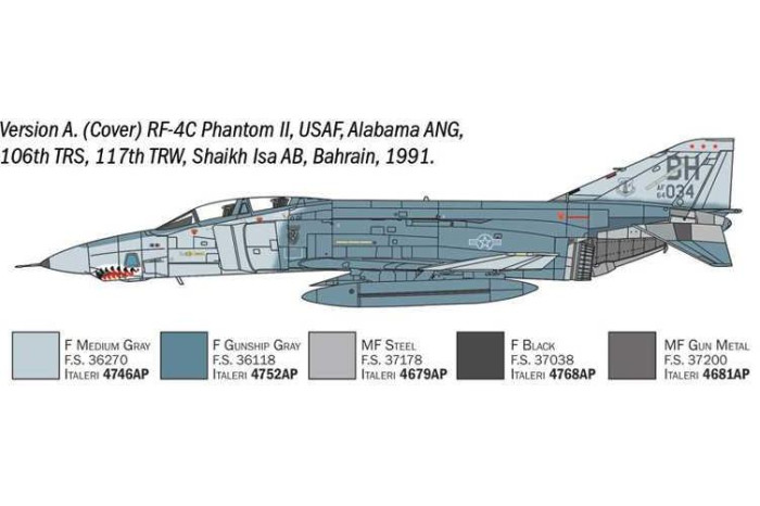 Model Kit letadlo 1477 - RF-4 C/E Phantom II (1:72)