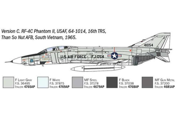 Model Kit letadlo 1477 - RF-4 C/E Phantom II (1:72)