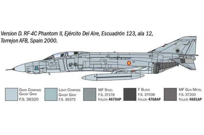 Model Kit letadlo 1477 - RF-4 C/E Phantom II (1:72)