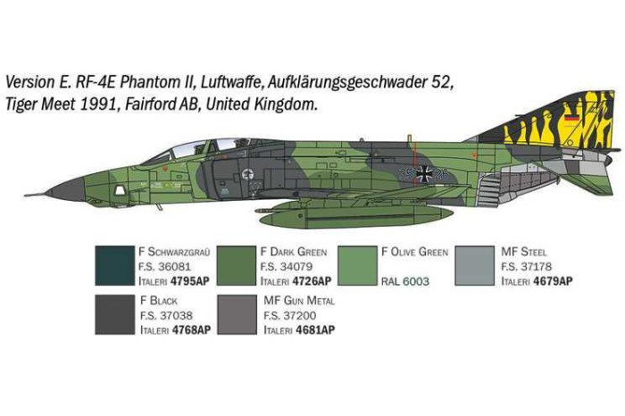 Model Kit letadlo 1477 - RF-4 C/E Phantom II (1:72)