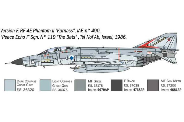 Model Kit letadlo 1477 - RF-4 C/E Phantom II (1:72)