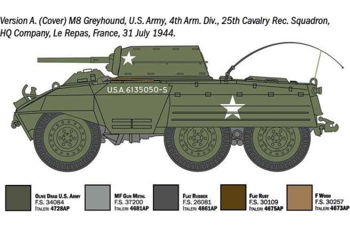 Model Kit military 7087 - M8 Greyhound / M20 (1:72)