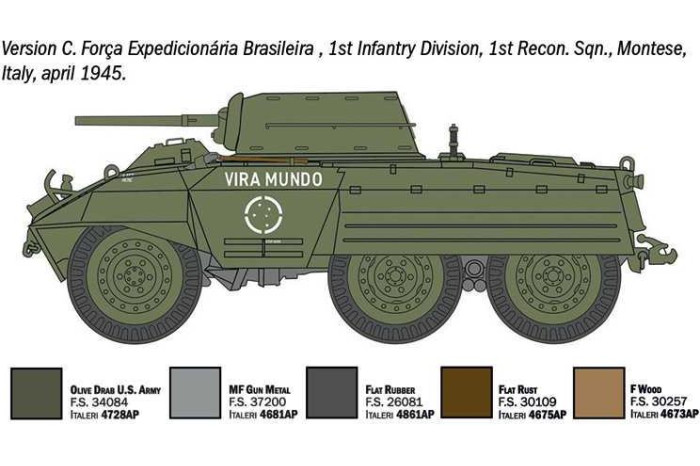 Model Kit military 7087 - M8 Greyhound / M20 (1:72)