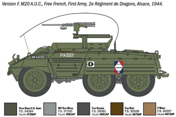 Model Kit military 7087 - M8 Greyhound / M20 (1:72)
