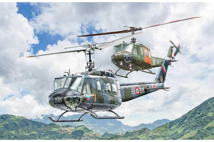 Model Kit vrtulník 2845 - AB.205 / UH-1D "SAR" (1:48)
