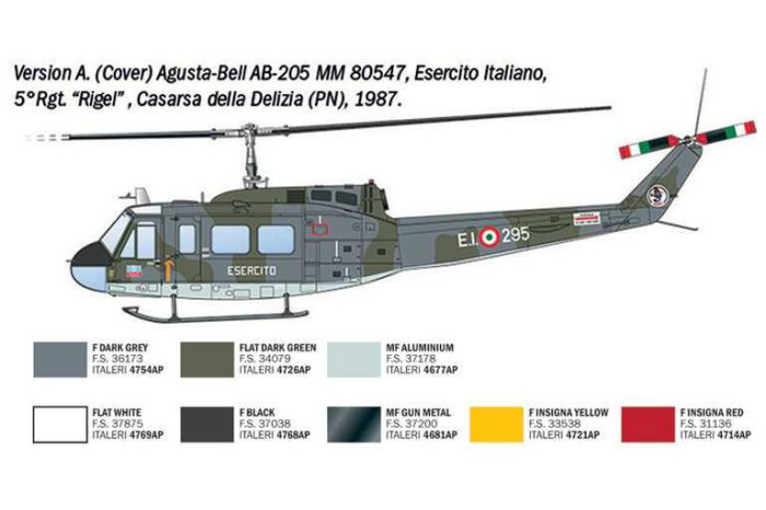 Model Kit vrtulník 2845 - AB.205 / UH-1D "SAR" (1:48)