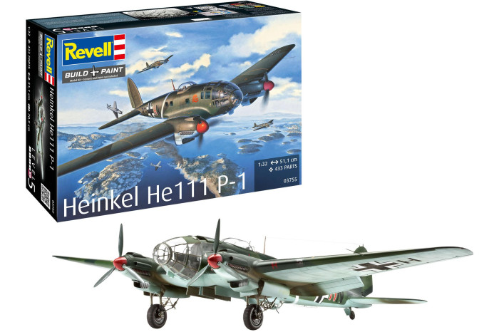 Plastic ModelKit letadlo 03755 - Heinkel He 111P-1 (1:32)