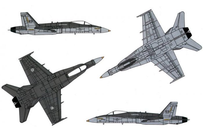 Model Kit letadlo 0016 - F/A-18C/D WILD WEASEL (1:72)
