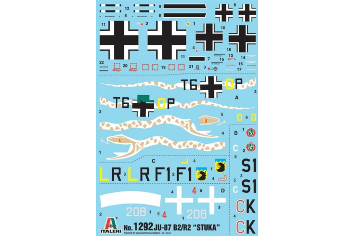 Model Kit letadlo 1292 - JU-87 B-2/R-2 STUKA (1:72)