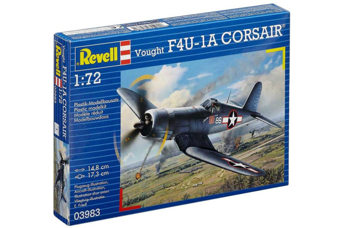 Plastic ModelKit letadlo 03983 - F4U-1A Corsair (1:72)