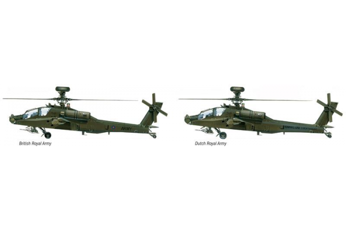 Model Kit vrtulník 0080 - AH-64 D APACHE LONGBOW (1:72)
