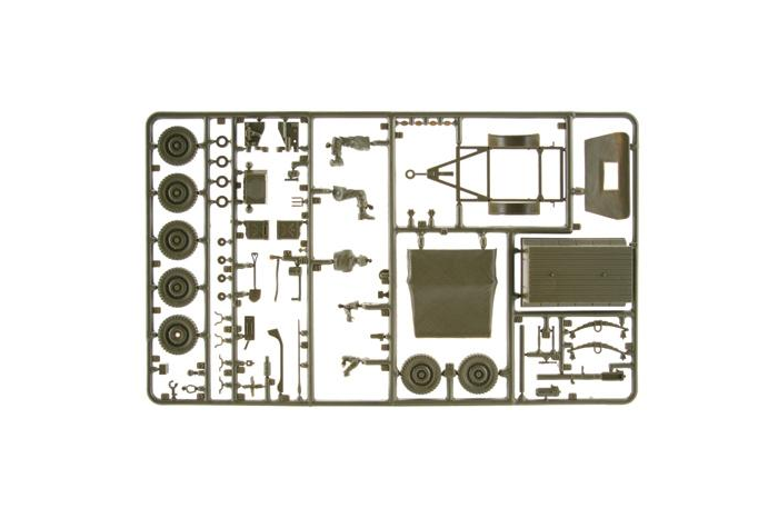 Model Kit military 0314 - Willys MB Jeep with Trailer (1:35)