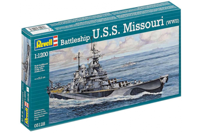 Plastic ModelKit loď  05128 - Battleship U.S.S. Missouri (WWII)  (1:1200)