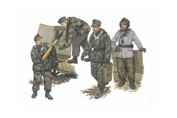 GERMAN SELF-PROPELLED GUN CREW (1:35) - 6016