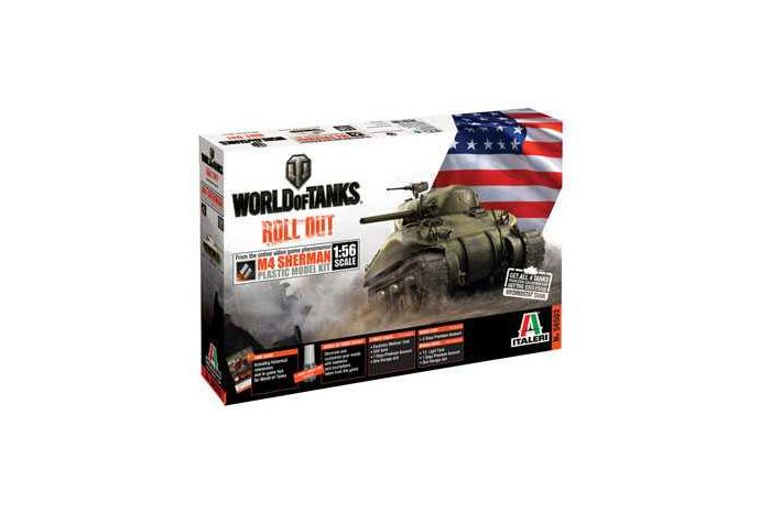 Model Kit World of Tanks 56503 - M4 Sherman (1:56)