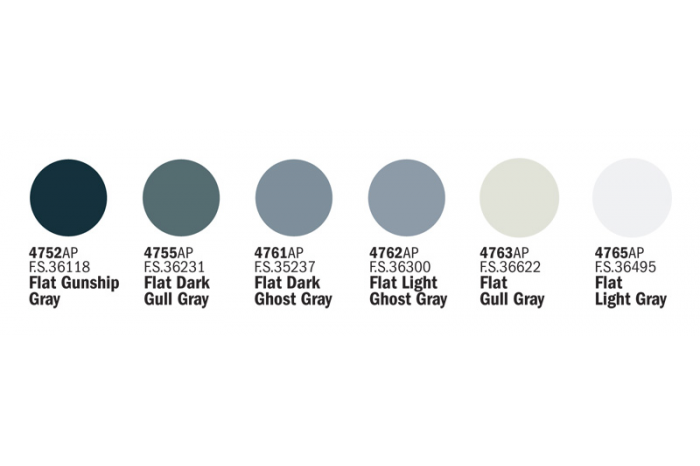 Sada 431AP: MODERN USAF/U.S. NAVY AIRCRAFT 6 ks - akryl