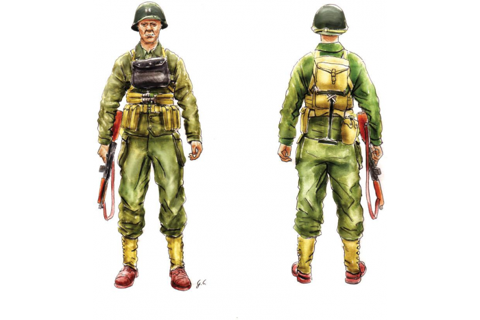 Model Kit figurky 6522 - U.S. INFANTRY ON BOARD (1:35)