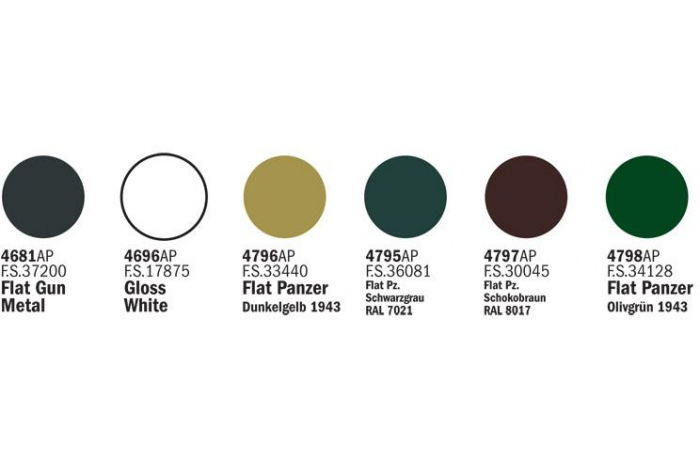 Sada akrylových barev 432AP - WWII RAF AIRCRAFT 6 ks