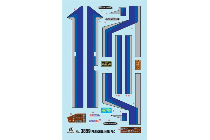 Model Kit truck 3859 - Freightliner FLC (1:24)