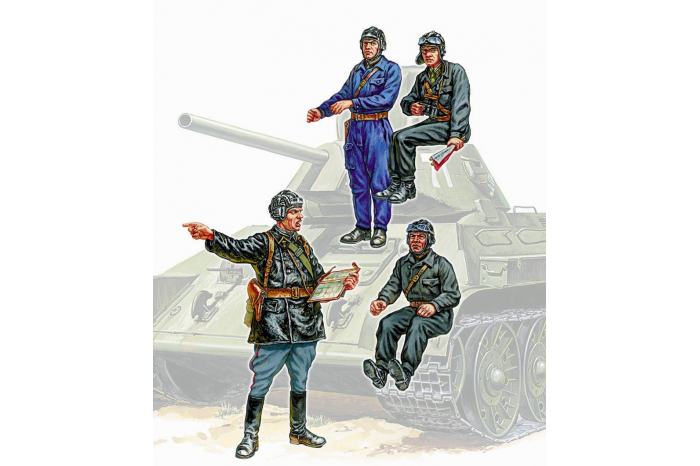 Model Kit figurky 3504 - Soviet Tank Crew (1:35)