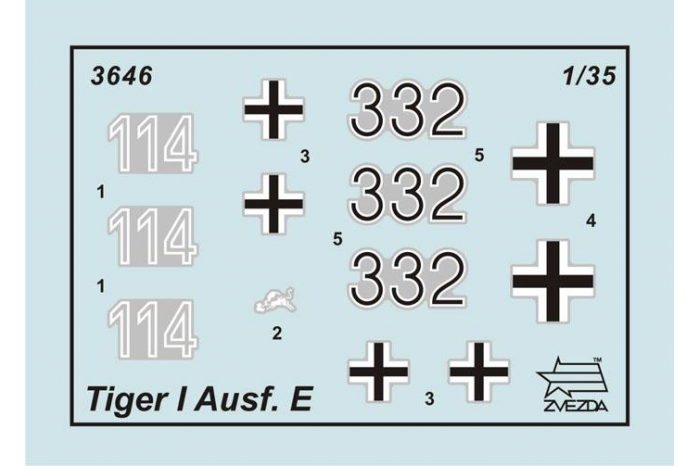 Model Kit tank 3646 - Tiger I Early (Kursk) (1:35)