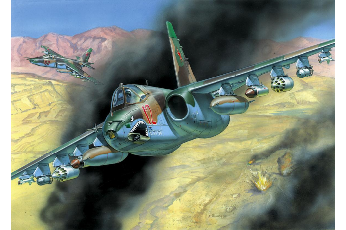 Model Kit letadlo 7227 - SU-25 (1:72)