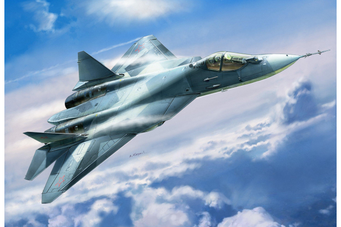 Model Kit letadlo 7275 - Sukhoi T-50 Russian Stealth Fighter (1:72)