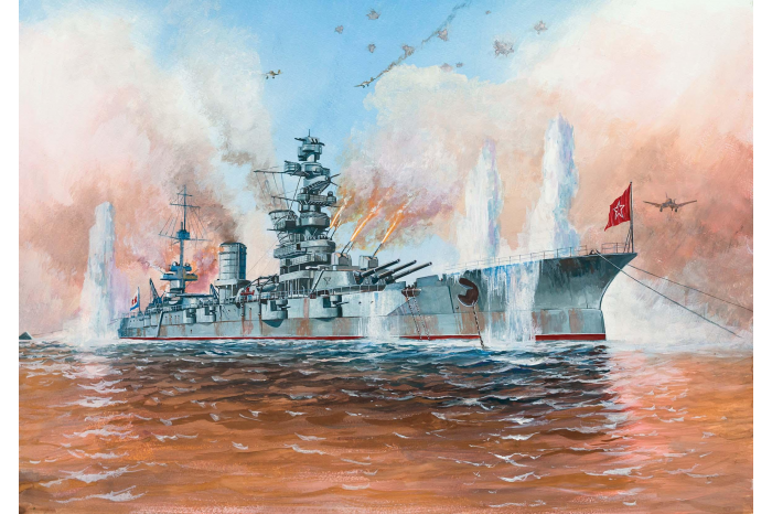 Model Kit loď 9052 - Battleship Marat (1:350)